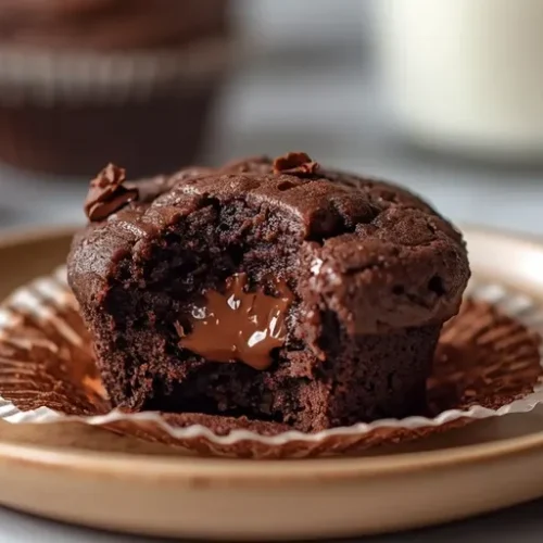 Double Chocolate Brownie Muffins recipe