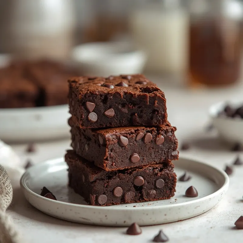Rich Double Chocolate Chip Brownies for Chocolate Lovers
