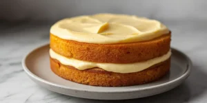 Creamy Honey Almond Layer Cake with Honey Frosting