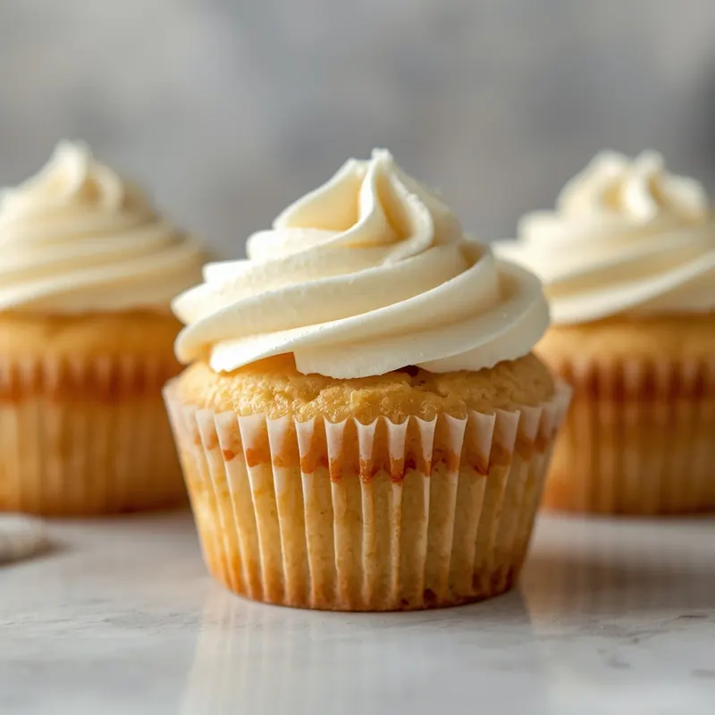 Soft Honey Vanilla Cupcakes with Creamy Frosting Soft Honey Vanilla Cupcakes with Creamy Frosting