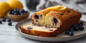 Soft Lemon Blueberry Loaf Cake