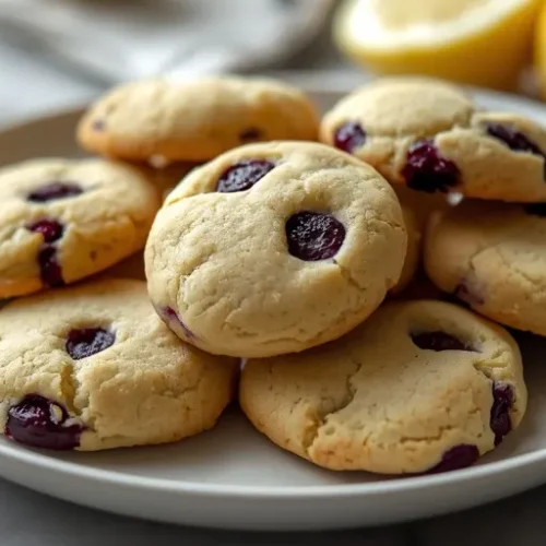 Lemon Blueberry Sugar Cookies recipe