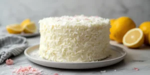 Creamy Lemon Coconut Layer Cake with Bright Citrus Flavor