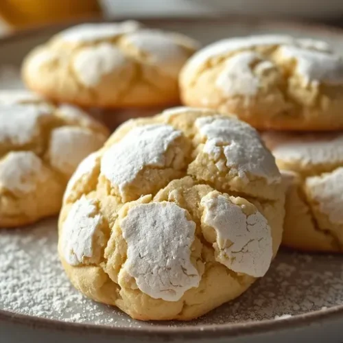 Lemon Crinkle Cookies recipe