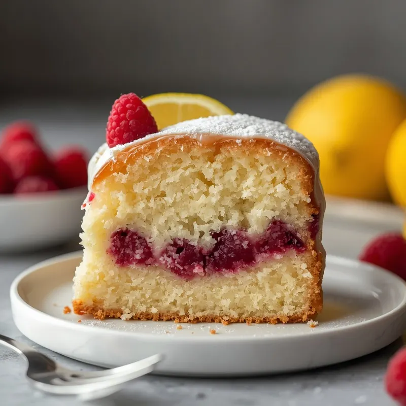 Fluffy Lemon Raspberry Cake with Bright Berry Flavor Fluffy Lemon Raspberry Cake with Bright Berry Flavor