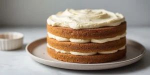 Soft Maple Cinnamon Layer Cake with Creamy Frosting