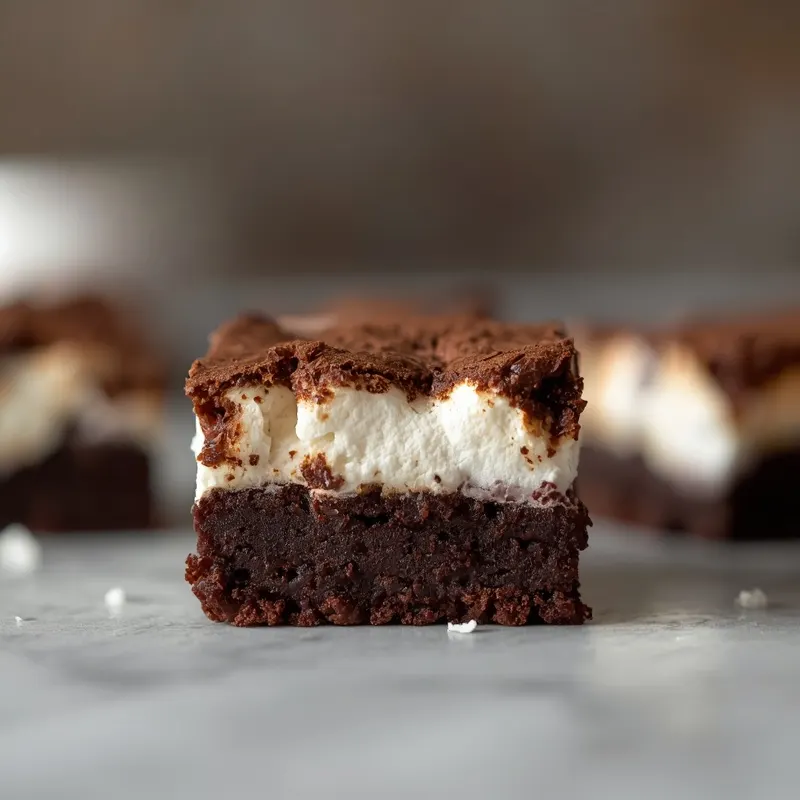 Rich Marshmallow Brownies with Gooey Chocolate Layers