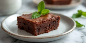 Rich Mint Chocolate Brownies with Fudgy Layers