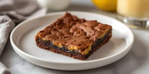 Rich Peanut Butter Brownie Bars