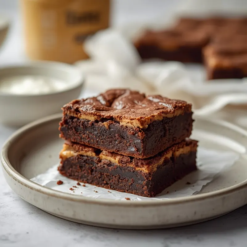 Rich Peanut Butter Brownie Bars Rich Peanut Butter Brownie Bars