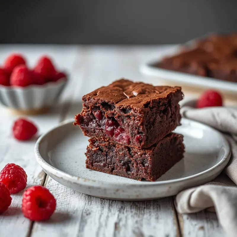 Rich Raspberry Brownies with Fudgy Chocolate Layers Rich Raspberry Brownies with Fudgy Chocolate Layers