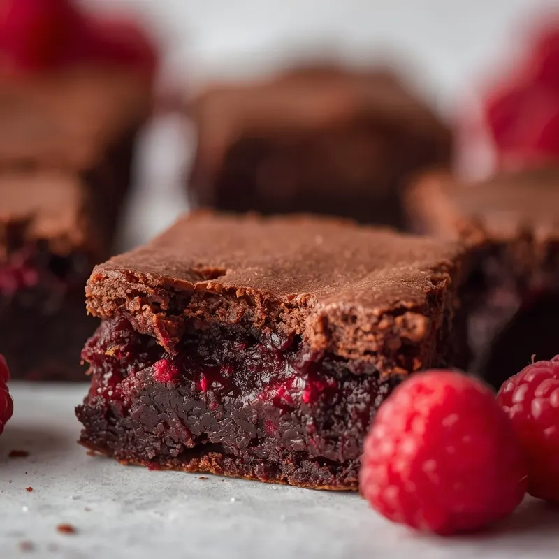 Rich Raspberry Brownies with Fudgy Chocolate Layers Rich Raspberry Brownies with Fudgy Chocolate Layers