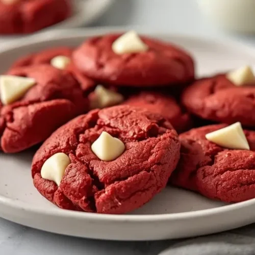 Red Velvet White Chocolate Cookies recipe