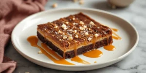 Creamy Salted Caramel Brownie Bars
