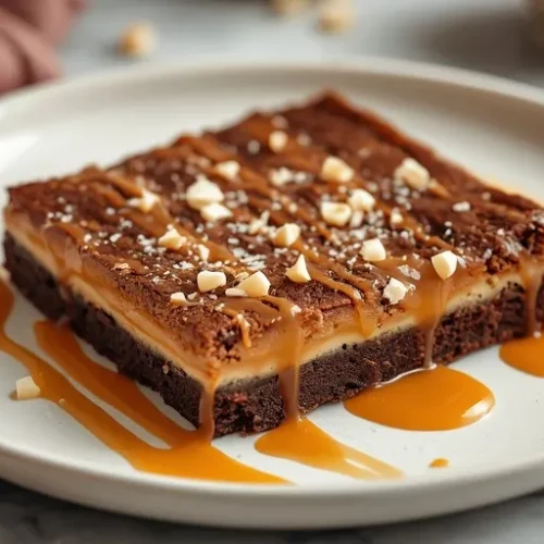 Salted Caramel Brownie Bars recipe