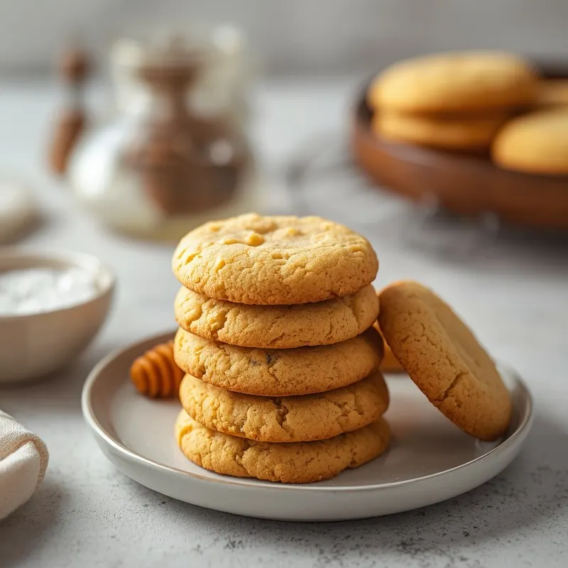 Buttery Salted Honey Cookies with Rich Honey Flavor
