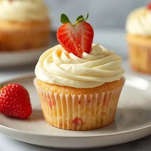Strawberry Lemonade Cupcakes recipe