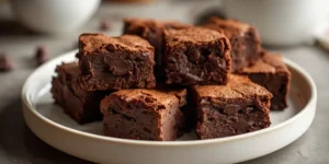 Decadent Triple Chocolate Fudge Brownies with Soft Centers