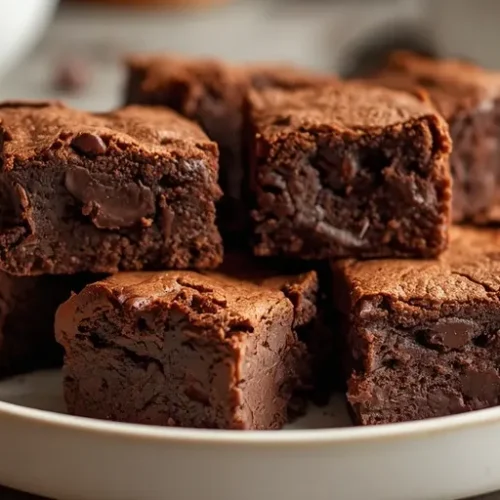 Triple Chocolate Fudge Brownies recipe