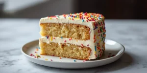 Colorful Vanilla Sprinkle Birthday Cake