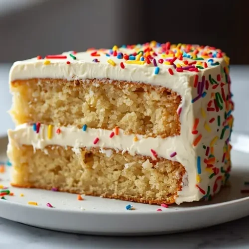 Vanilla Sprinkle Birthday Cake recipe