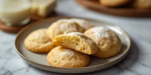 Soft Vanilla Sugar Cookies with Golden Edges