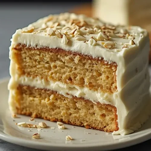 White Almond Layer Cake recipe
