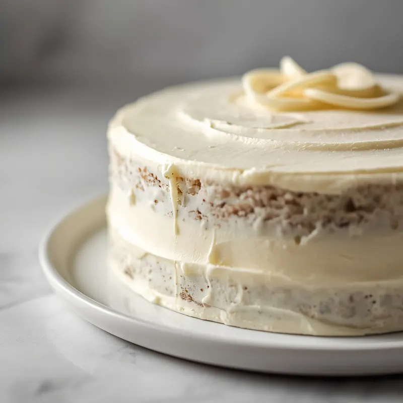 Classic White Almond Layer Cake with Creamy Frosting Classic White Almond Layer Cake with Creamy Frosting
