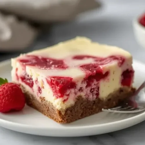 White Chocolate Raspberry Cheesecake Brownies recipe