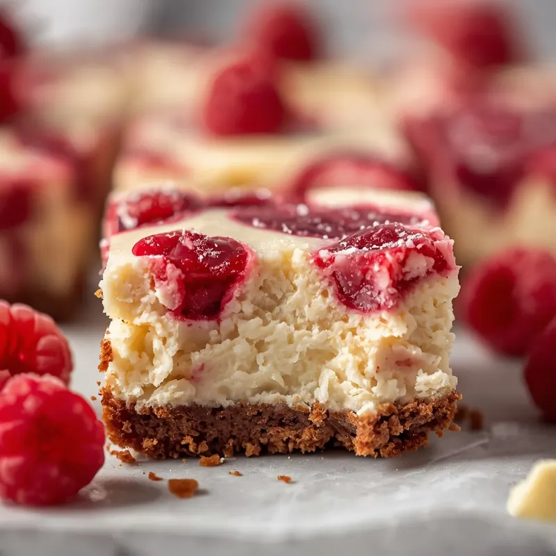 Rich White Chocolate Raspberry Cheesecake Brownies with Creamy Layers Rich White Chocolate Raspberry Cheesecake Brownies with Creamy Layers