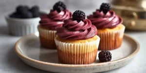 Juicy Blackberry Cupcakes