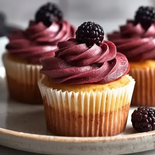 Blackberry Cupcakes recipe