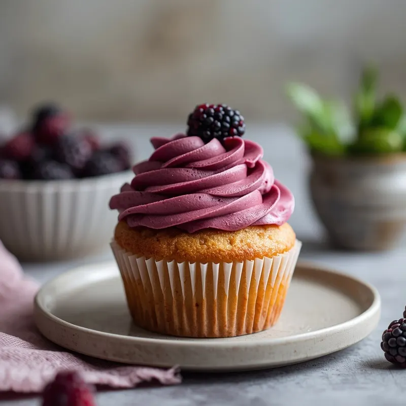 Juicy Blackberry Cupcakes Juicy Blackberry Cupcakes