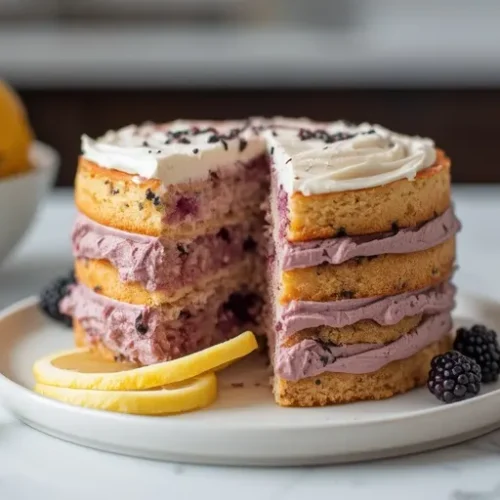 Blackberry Lemon Layer Cake recipe