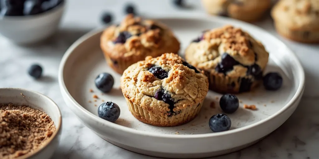 Blueberry Crumble Muffin Cookies recipe