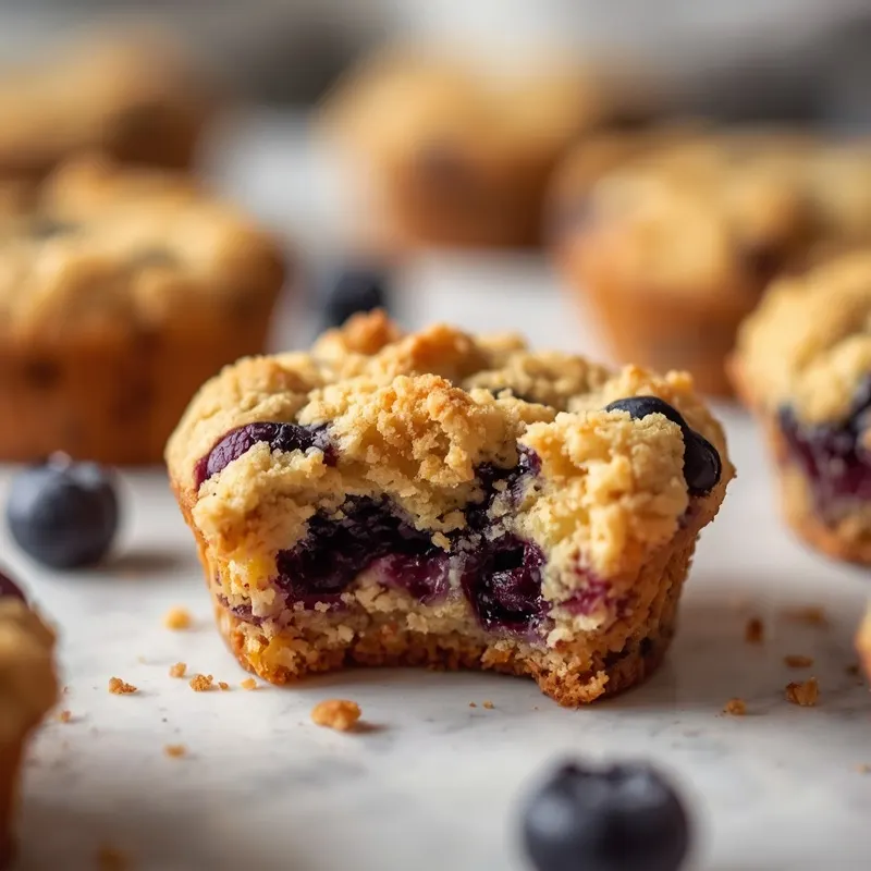 Fluffy Blueberry Crumble Muffin Cookies with Golden Streusel Fluffy Blueberry Crumble Muffin Cookies with Golden Streusel