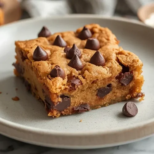Brown Butter Chocolate Chip Blondies recipe