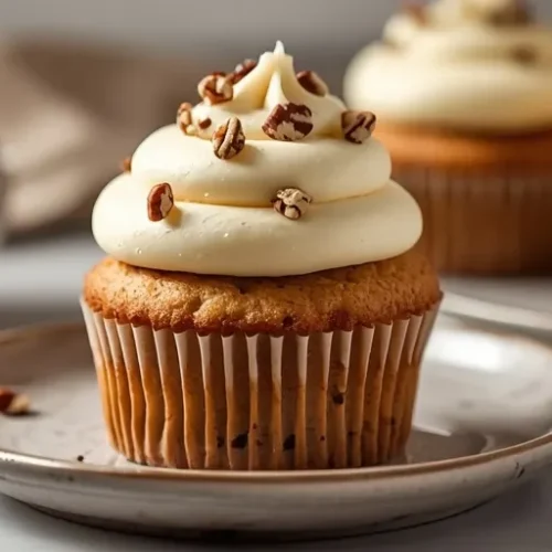 Butter Pecan Buttercream Cupcakes recipe