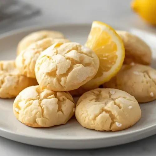 Chewy Lemon Crinkle Cookies recipe