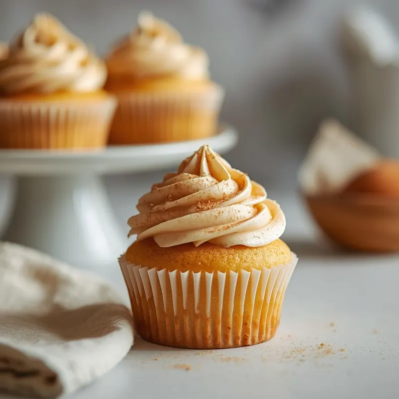 Golden Churro Cupcakes