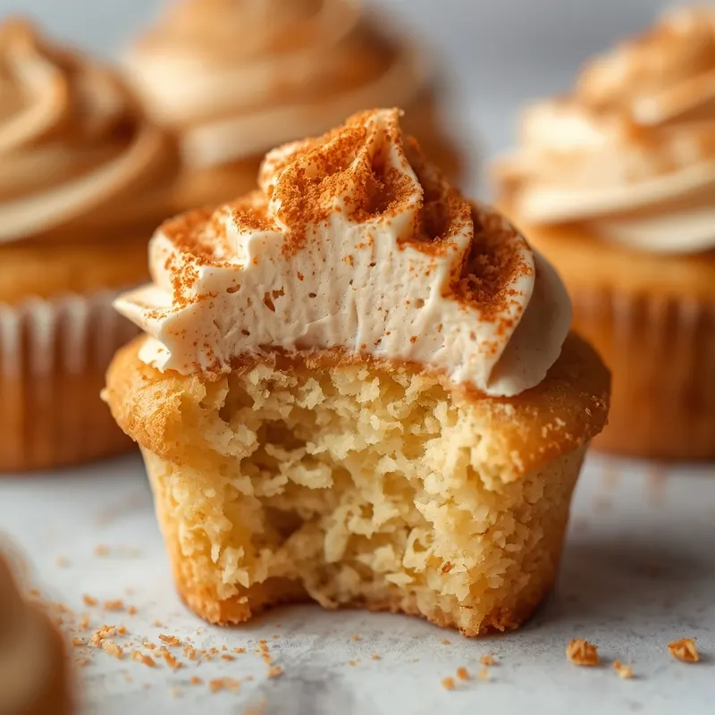 Golden Churro Cupcakes