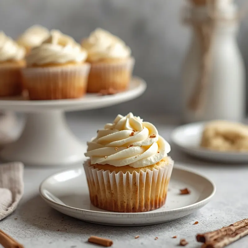 Soft Cinnamon Roll Cupcakes
