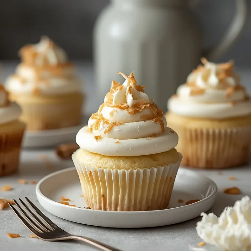Fluffy Coconut Cupcakes