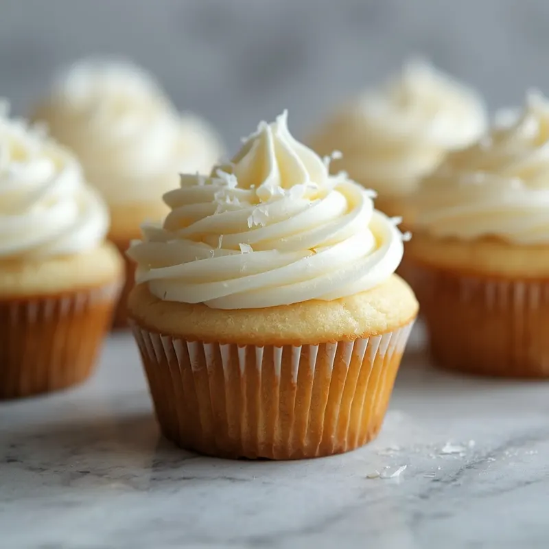 Fluffy Coconut Cupcakes