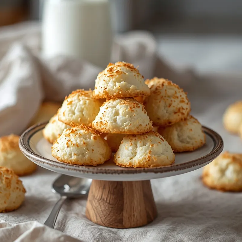 Golden Coconut Macaroon Cookies Golden Coconut Macaroon Cookies