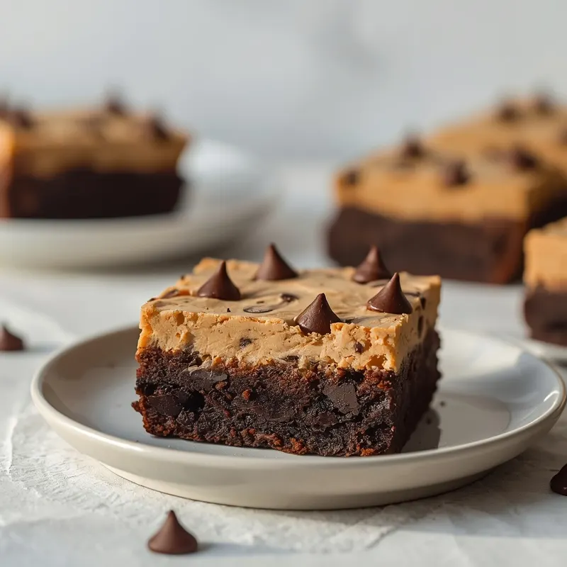 Fudgy Cookie Dough Brownies Fudgy Cookie Dough Brownies