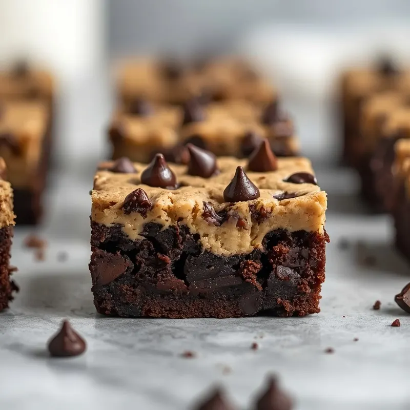 Fudgy Cookie Dough Brownies Fudgy Cookie Dough Brownies