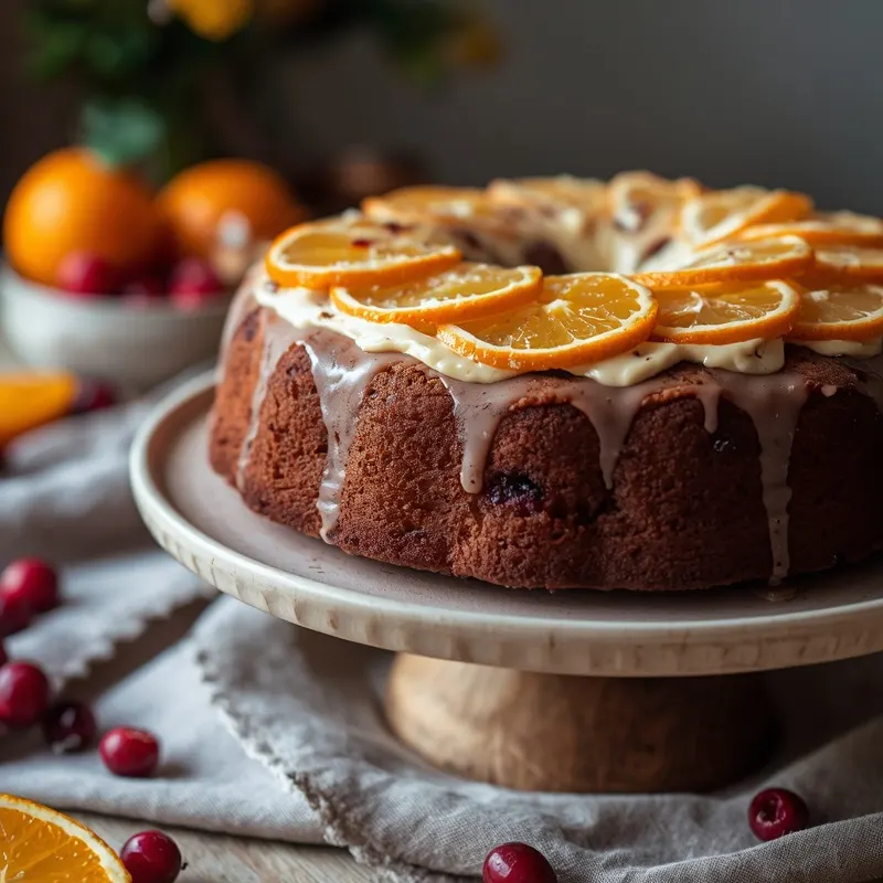 Fresh Cranberry Orange Cake