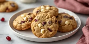 Chewy Cranberry White Chocolate Cookies with Creamy Chocolate Chips