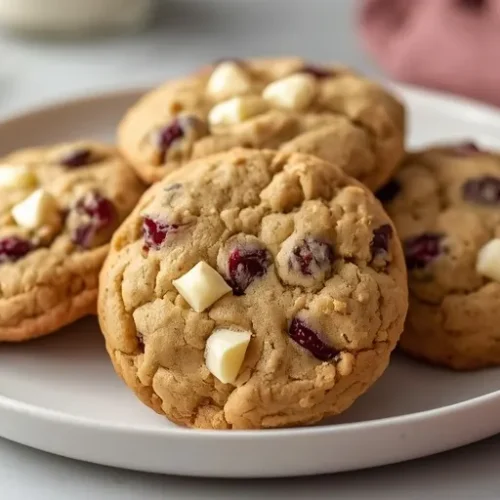 Cranberry White Chocolate Cookies recipe